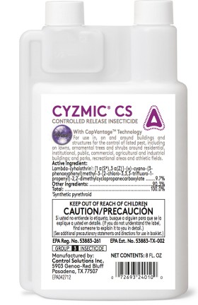 How to spray Cyzmic CS to get rid of spiders